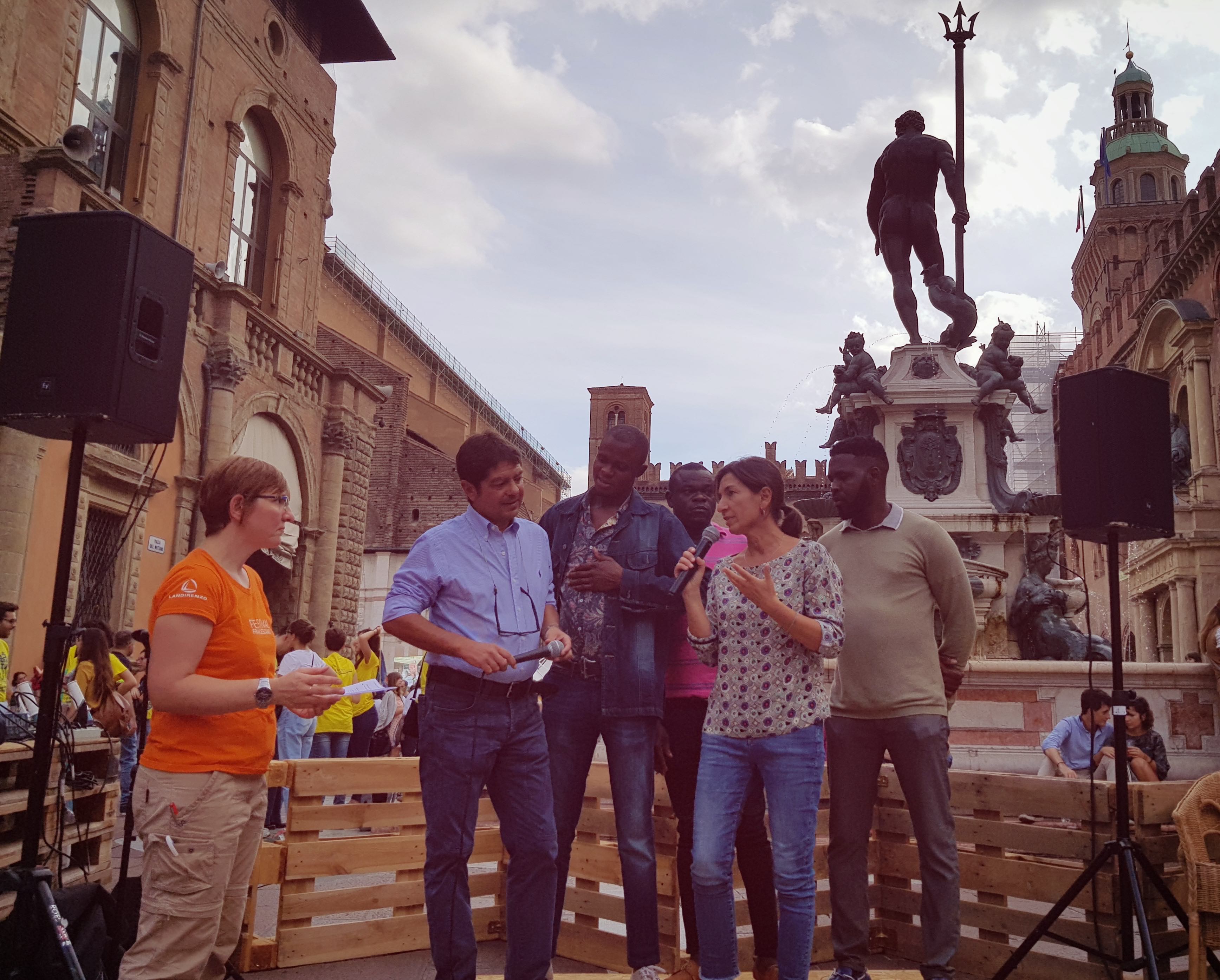 The story of Mark Okale at Festival Francescano, a young political refugee and now a farmer at Selva Maggiore farm