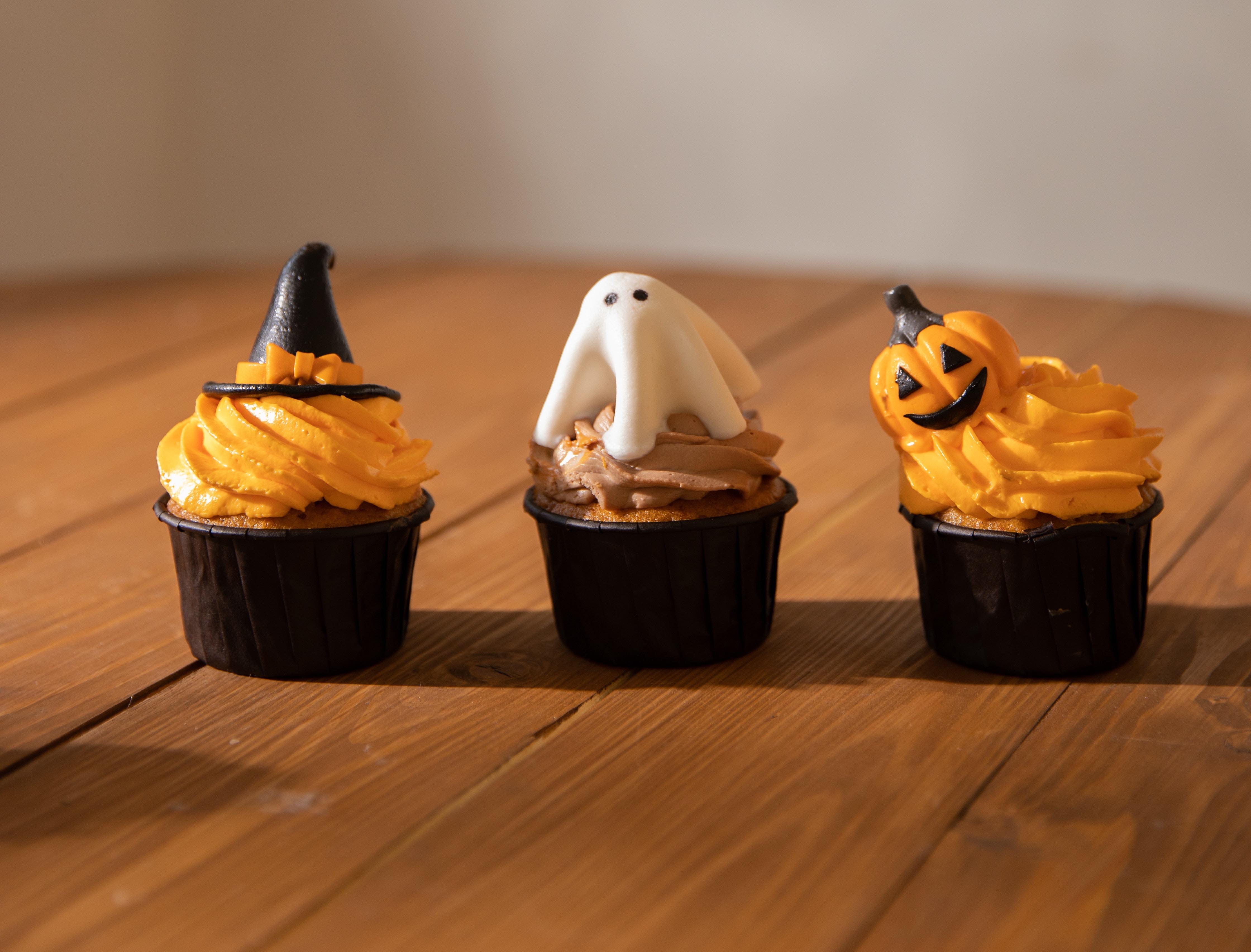 Halloween sweet potato cupcakes