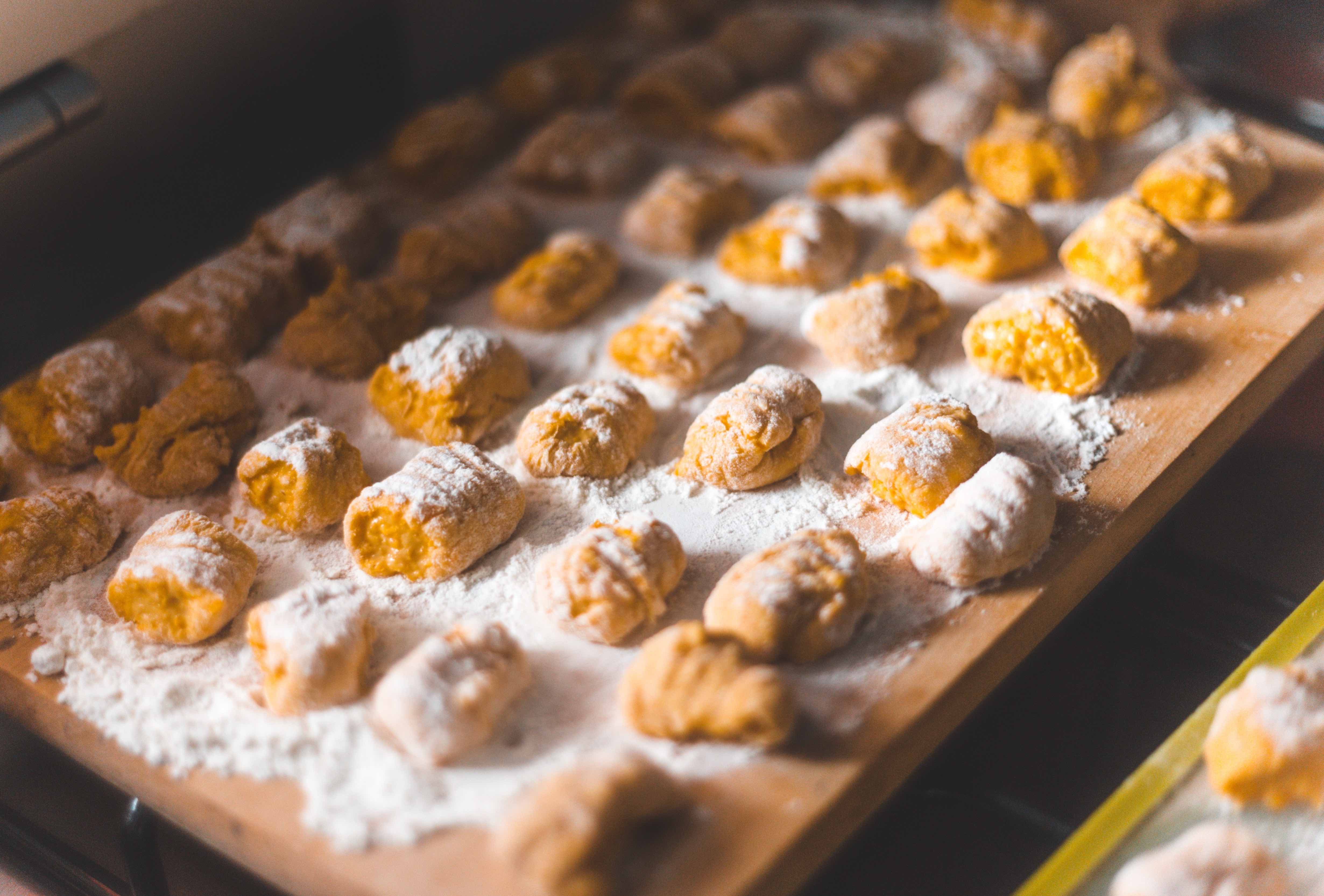 Pumpkin and potato gnocchi