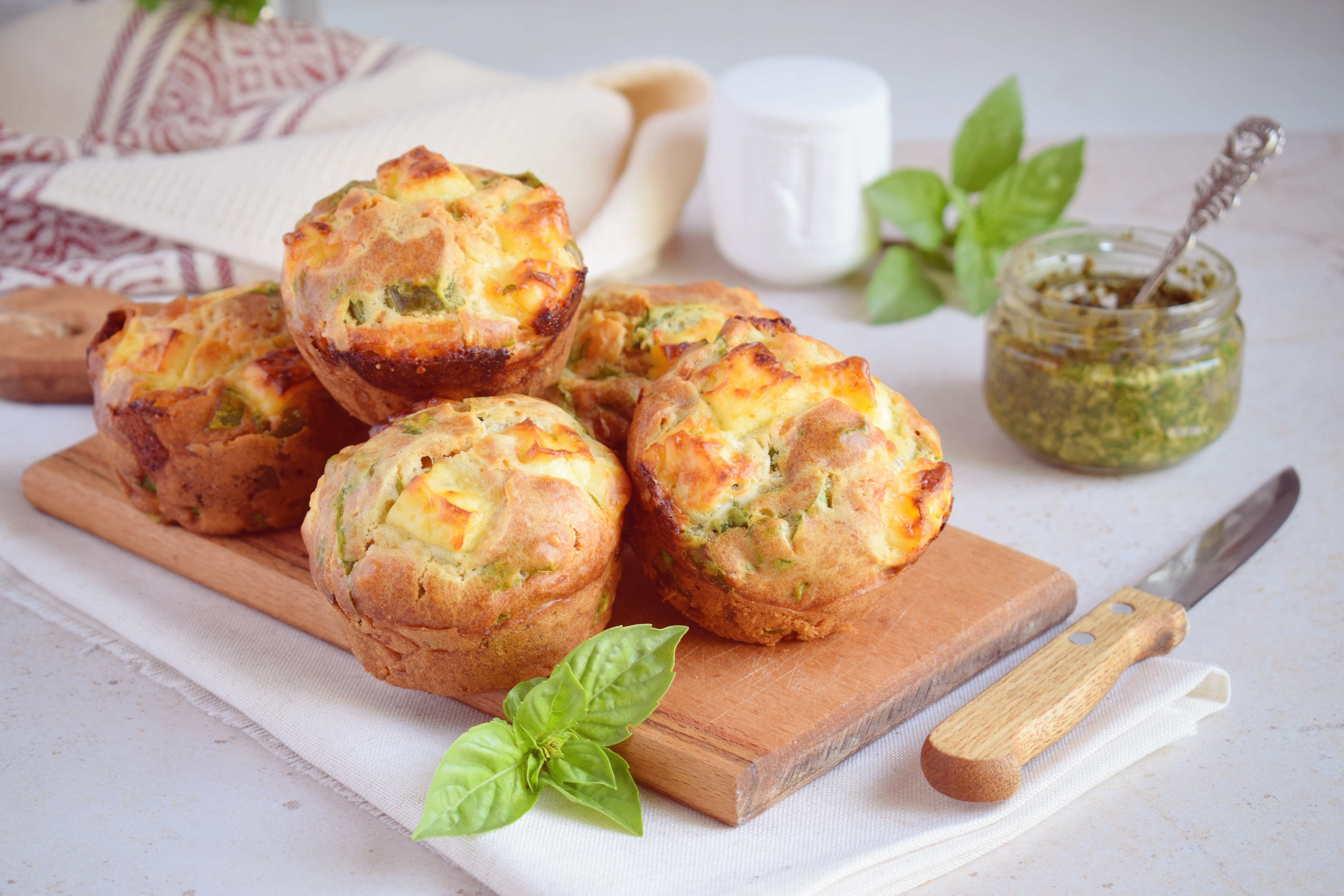 Courgette and potato muffins