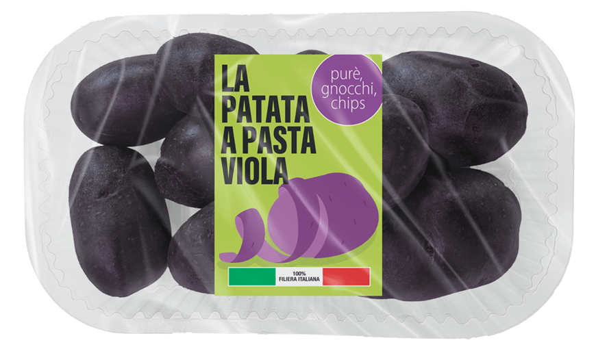 prodotti confezione patate viola