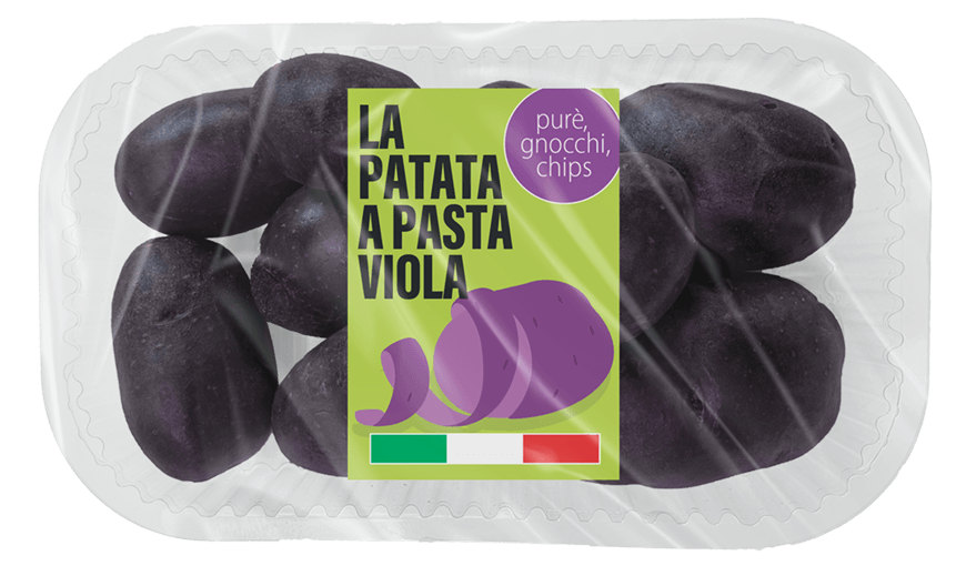 Pack of purple potatoes