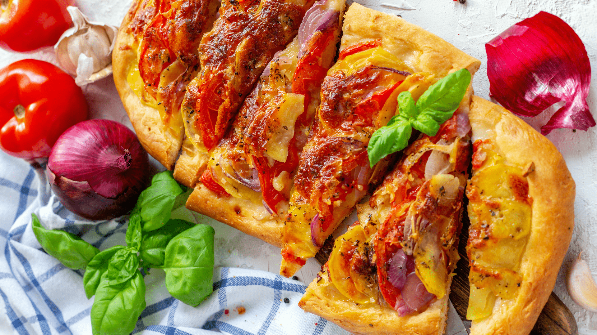 Torta salata con patate Constance e verdure