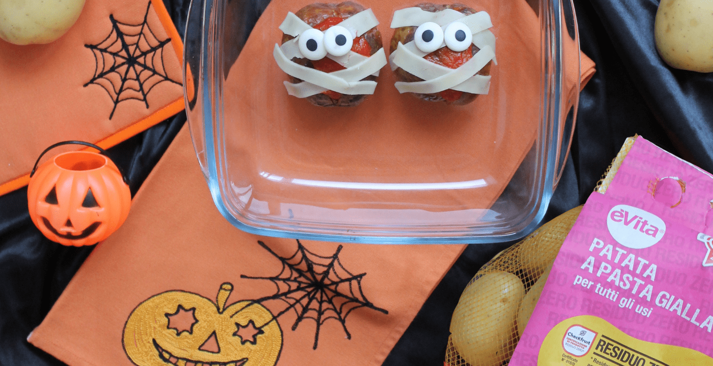 Baked potato Halloween edition