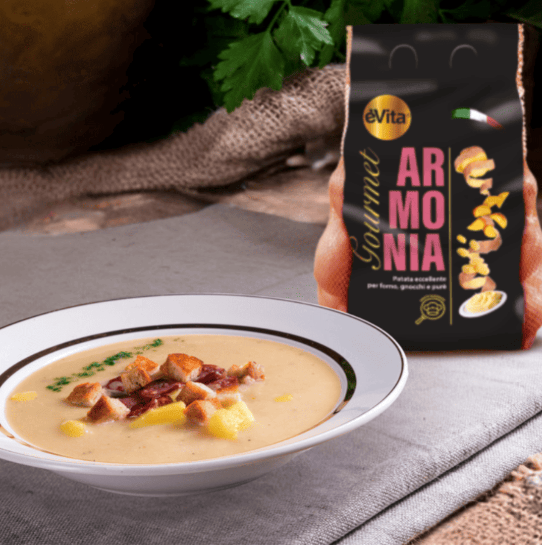 Vellutata di patate Melrose e porri