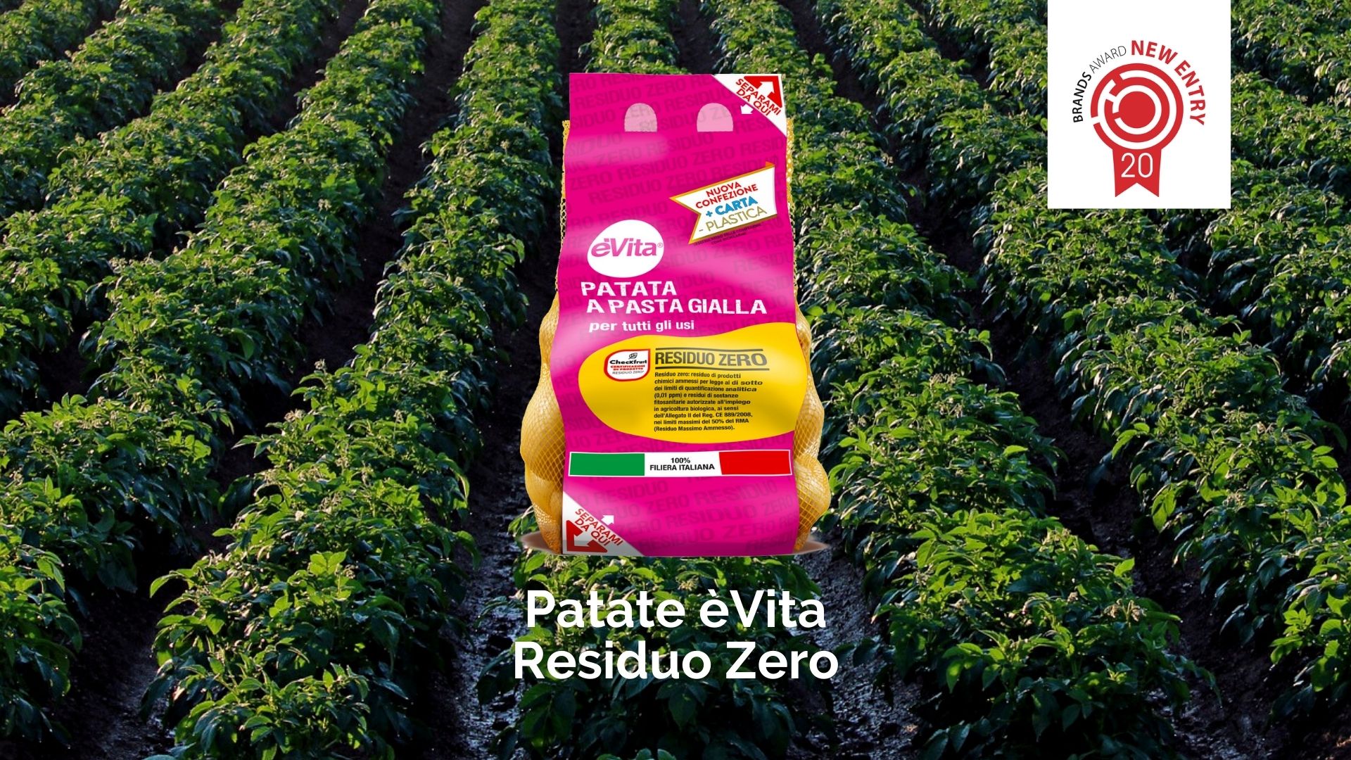 Romagnoli F.lli Spa: èVita Residue-Free potatoes win the “Brands Award 2020 New Entry” prize