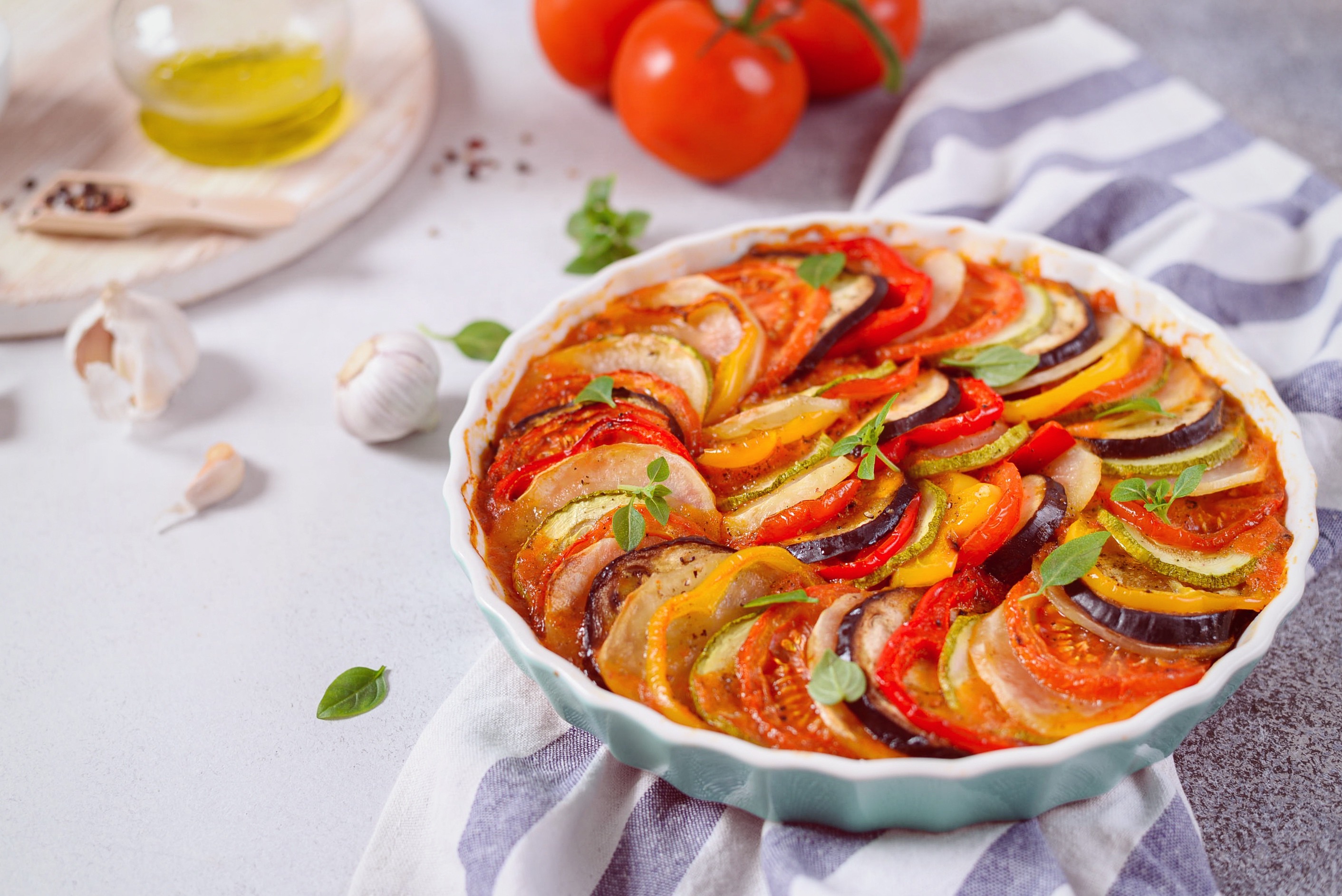 Baked vegetable ratatouille