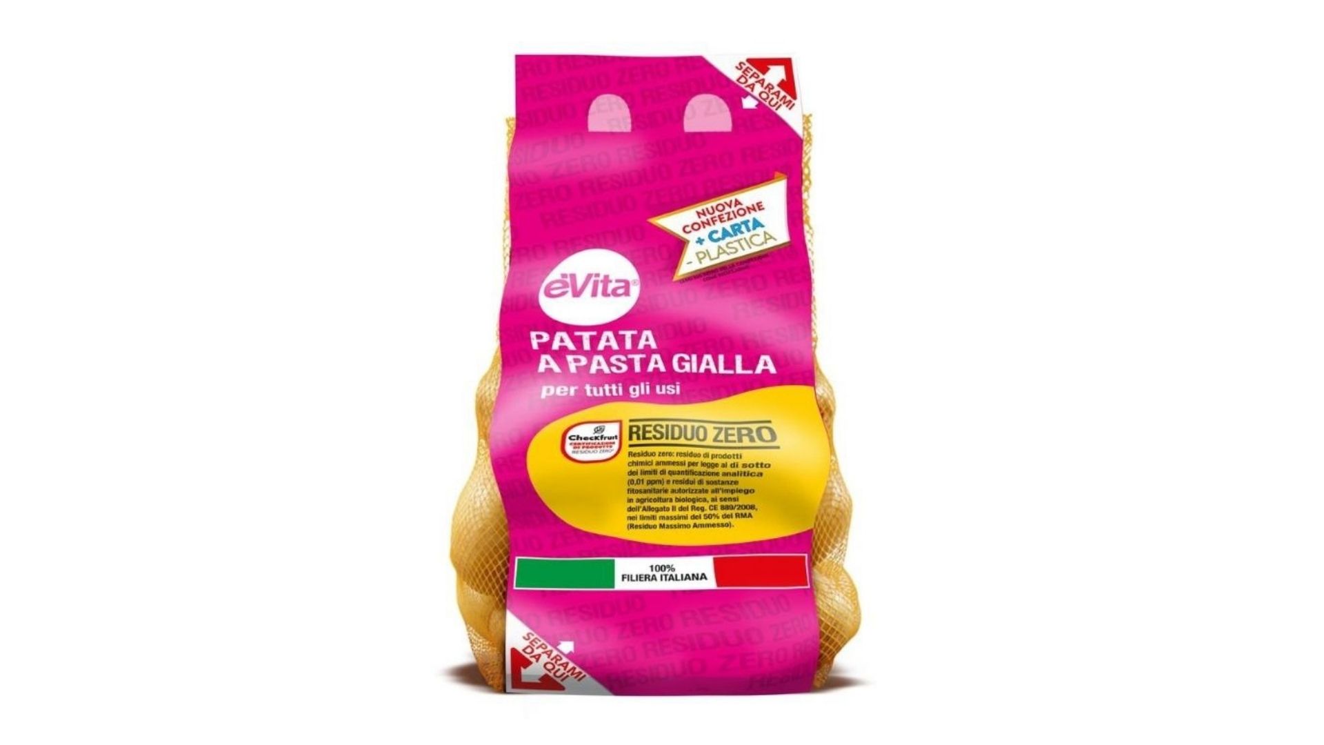 Packaging: the new Sormapeel vertbag for Romagnoli “Residue-Free” potatoes