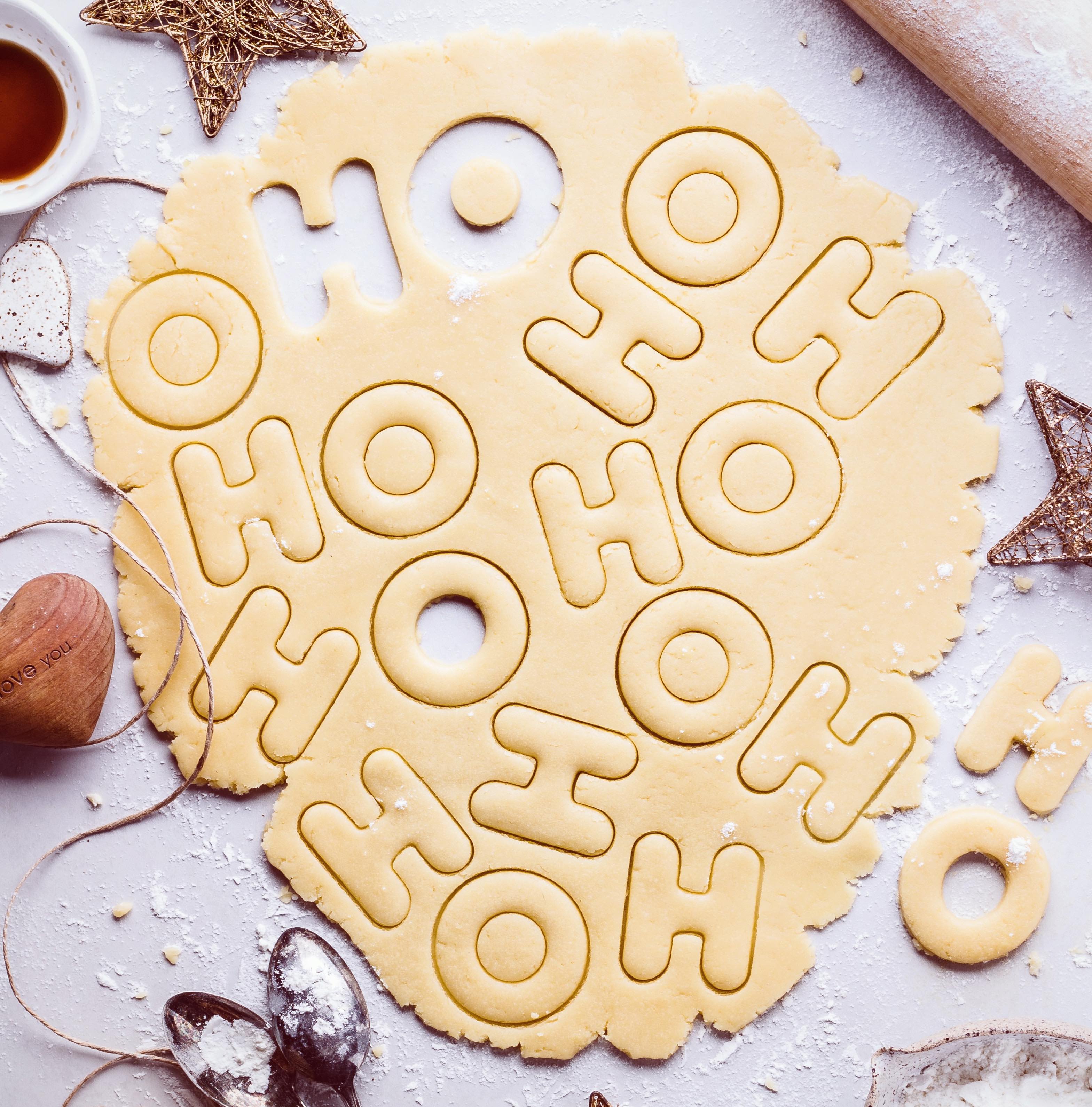 Christmas biscuits with potato shortcrust pastry