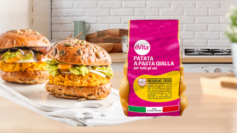 Residuo Zero èVita potatoes and chickpeas burgers: the goodness that surprises you!