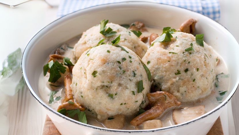 Dry bread gnocchi