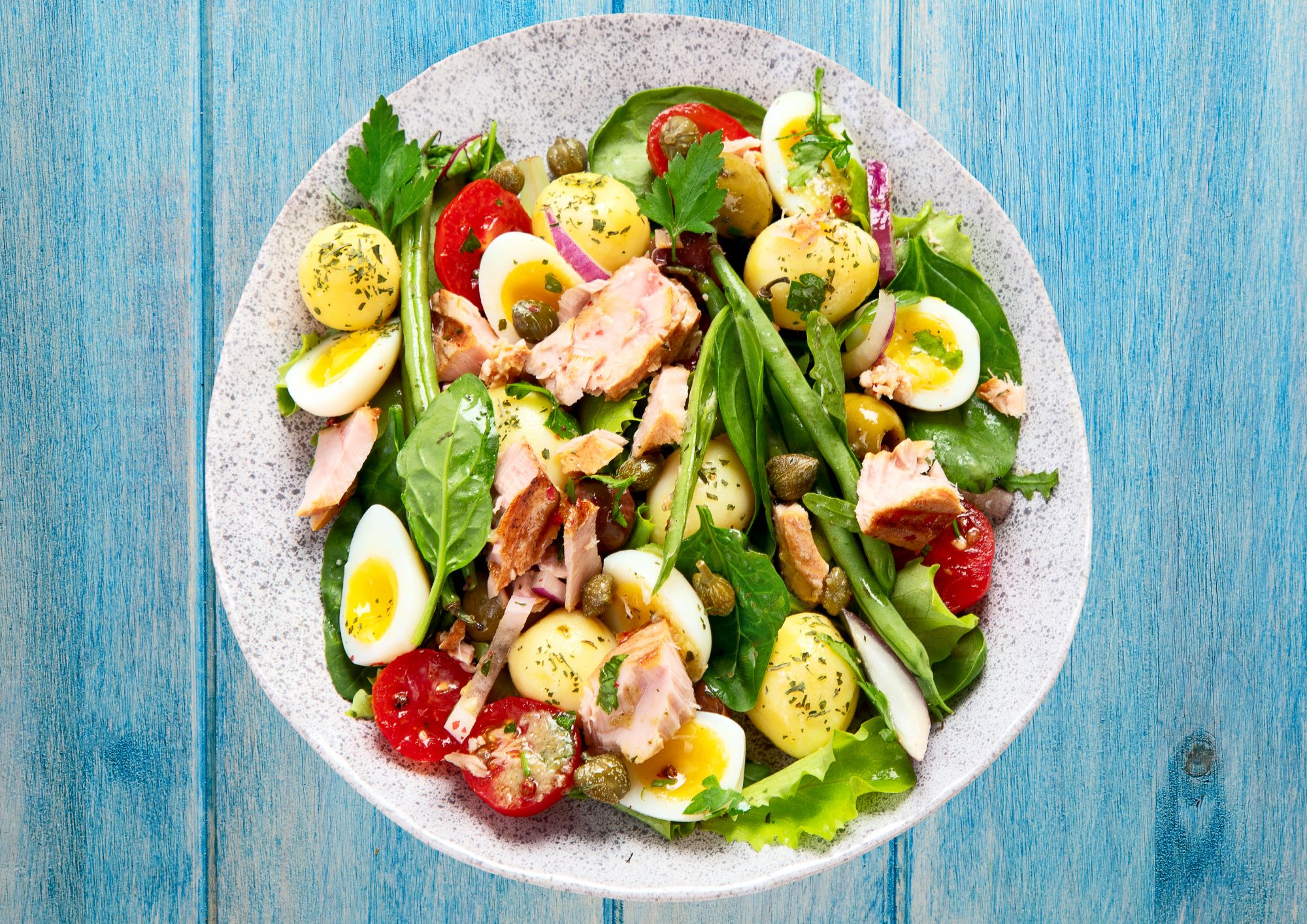 Niçoise salad with Mini new potatoes 
