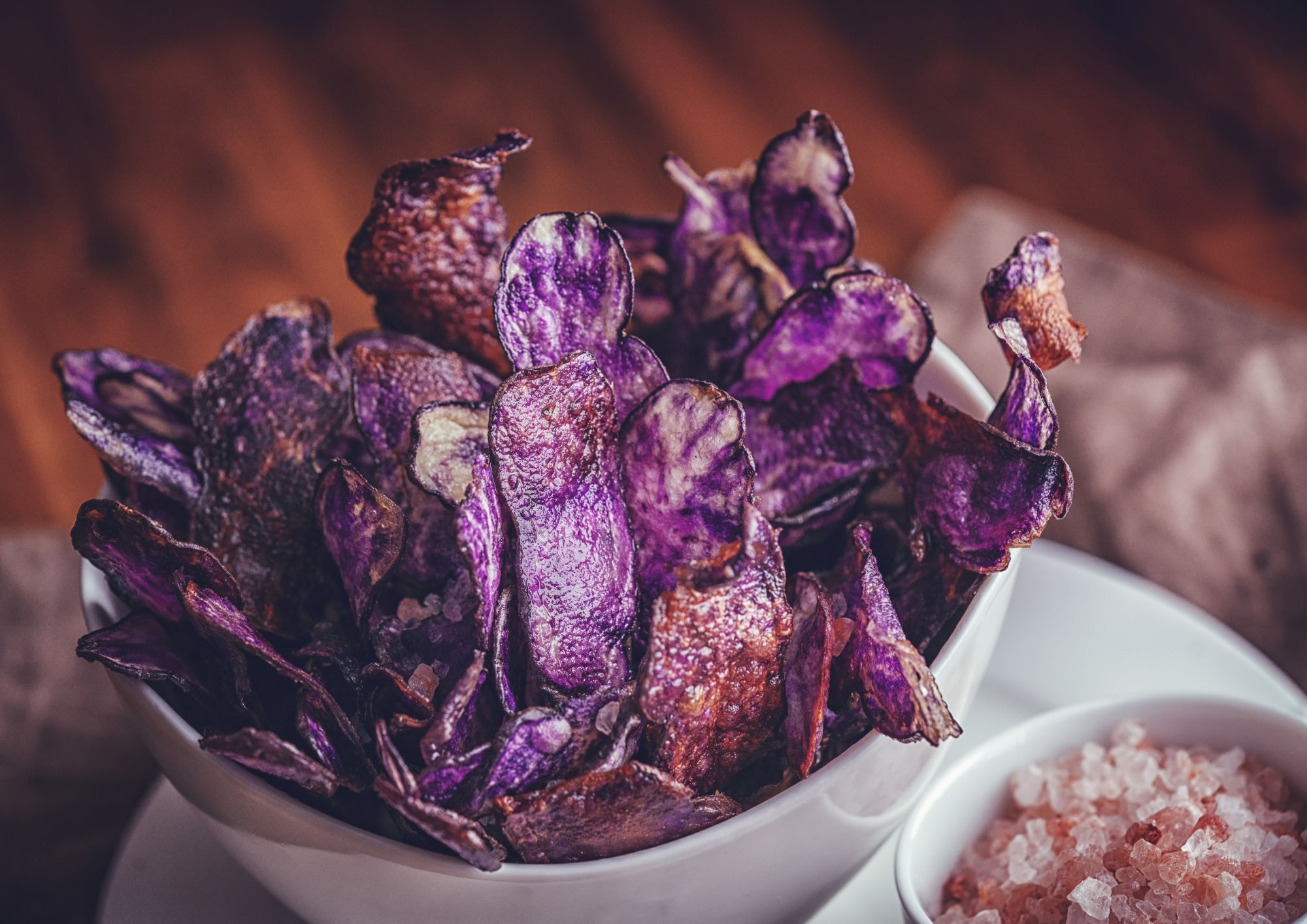 Violet Queen potato chips