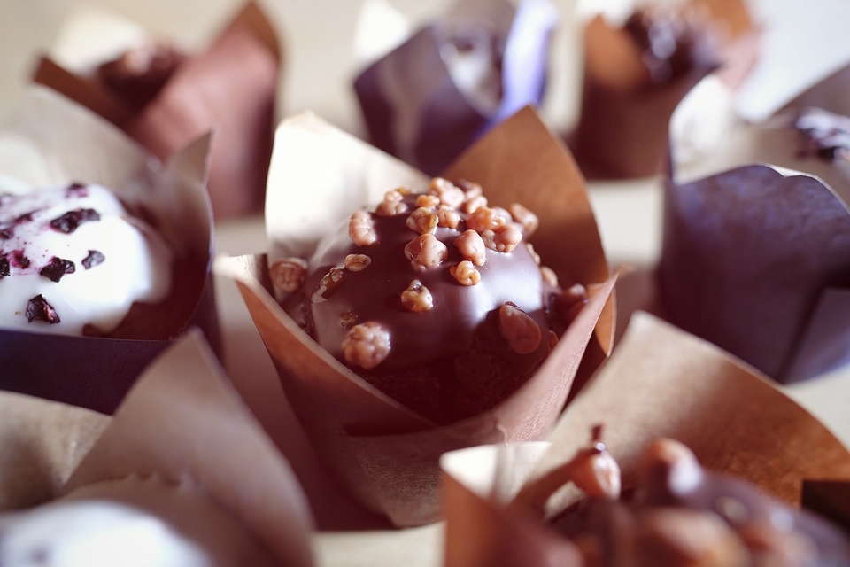 Muffin di patate dolci e cioccolato