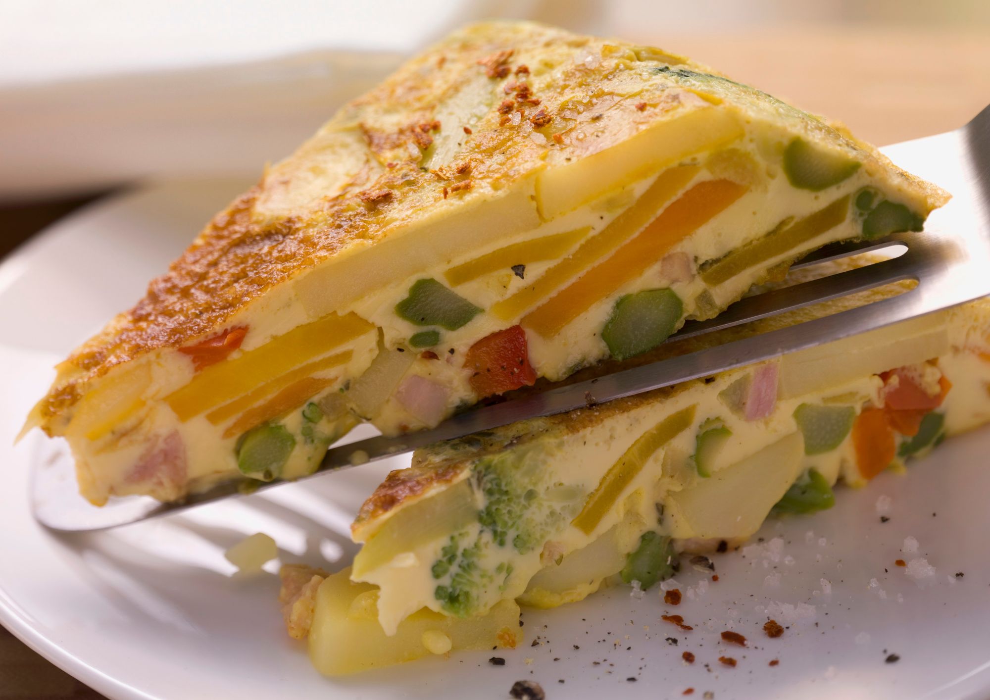 Frittata alla contadina con patate Colomba | Romagnoli F.lli Spa