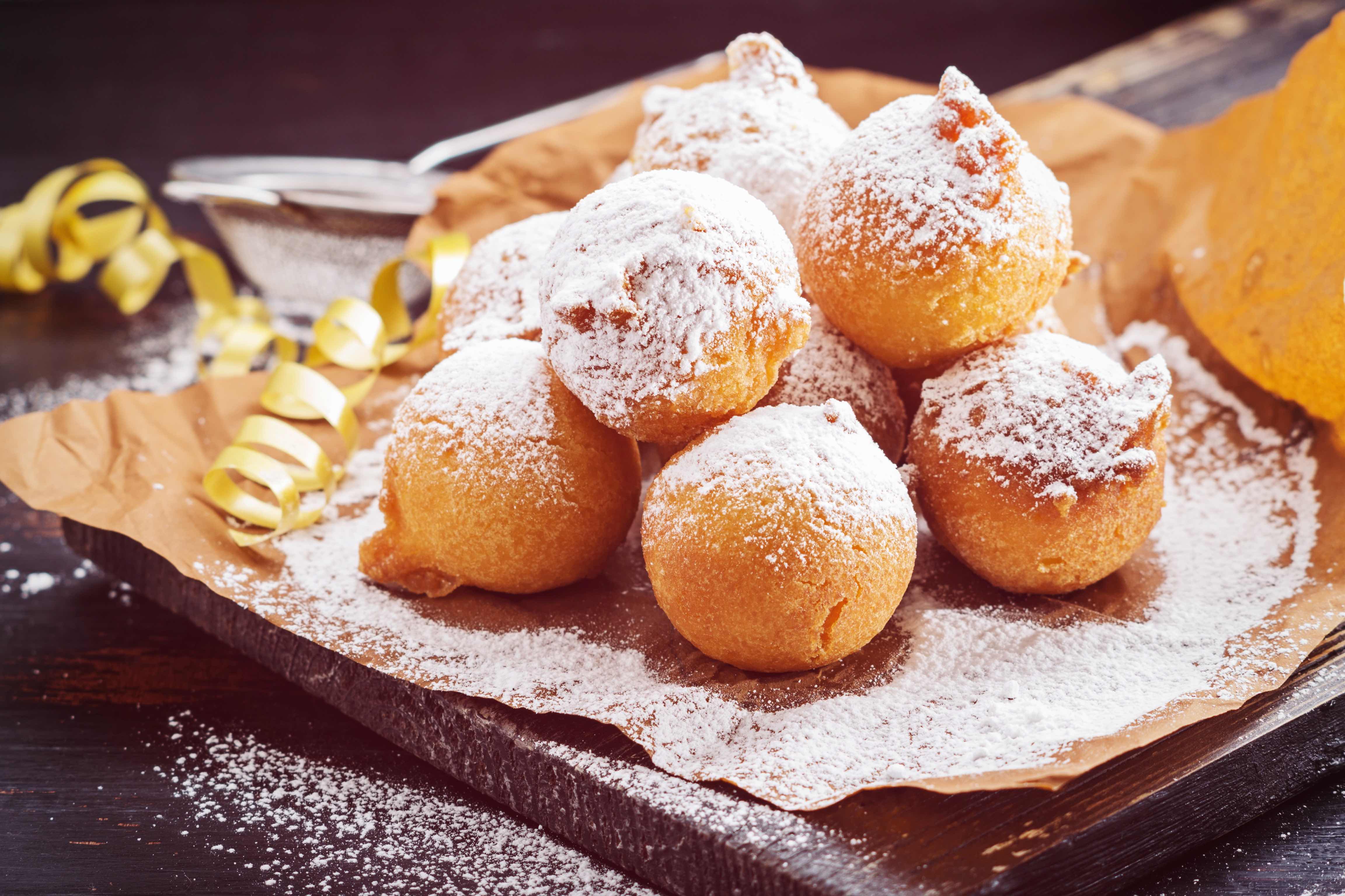 Sweet mini potato doughnuts