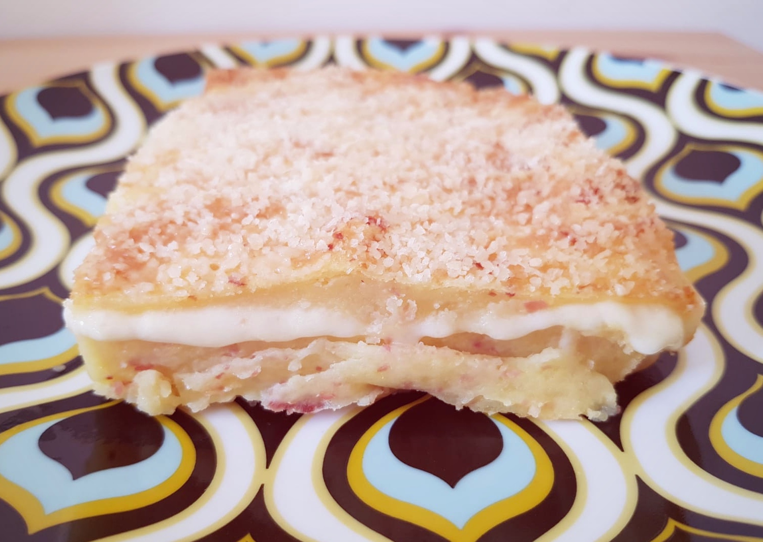 Potato gateau with provola cheese and cooked ham