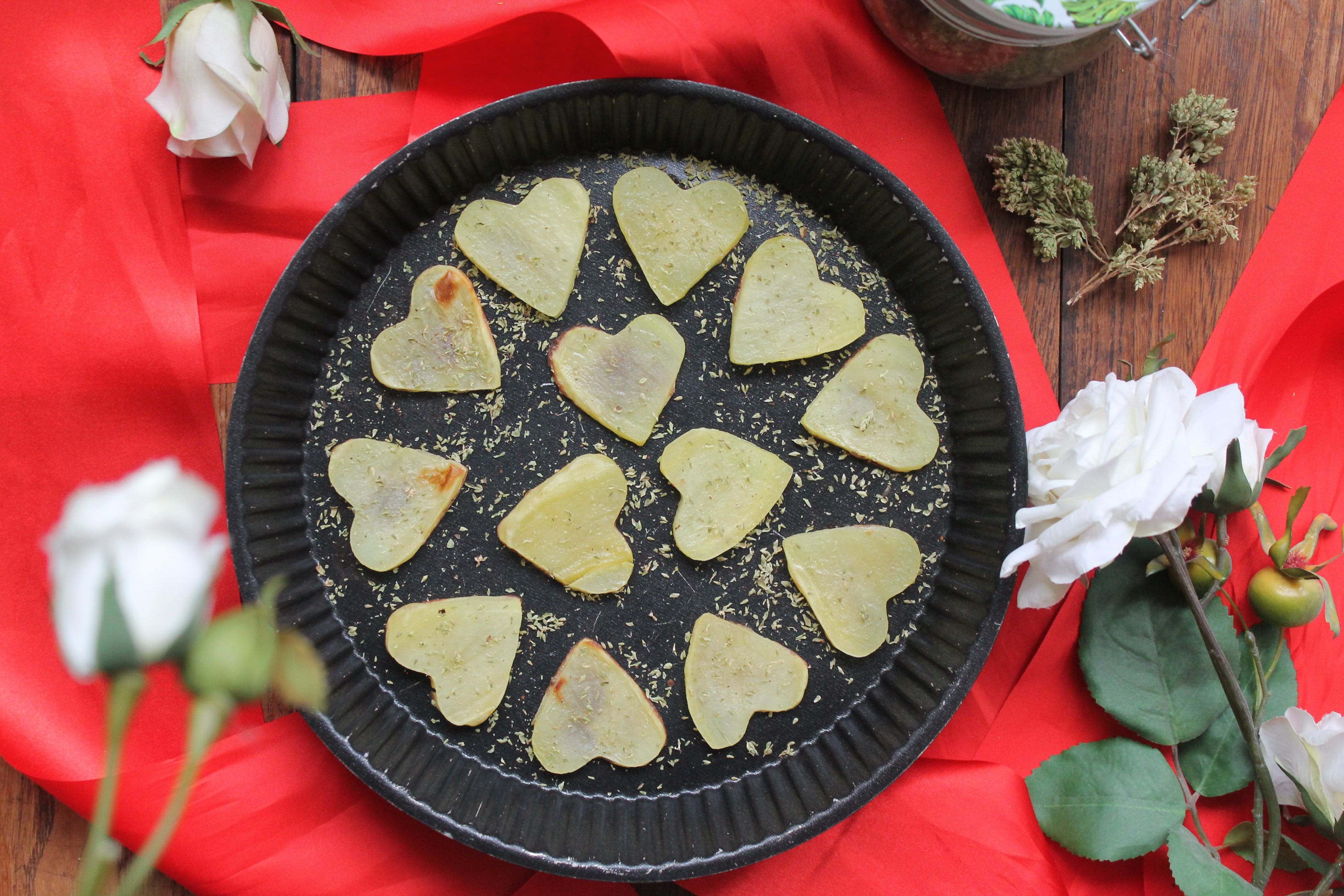 Colomba potato hearts