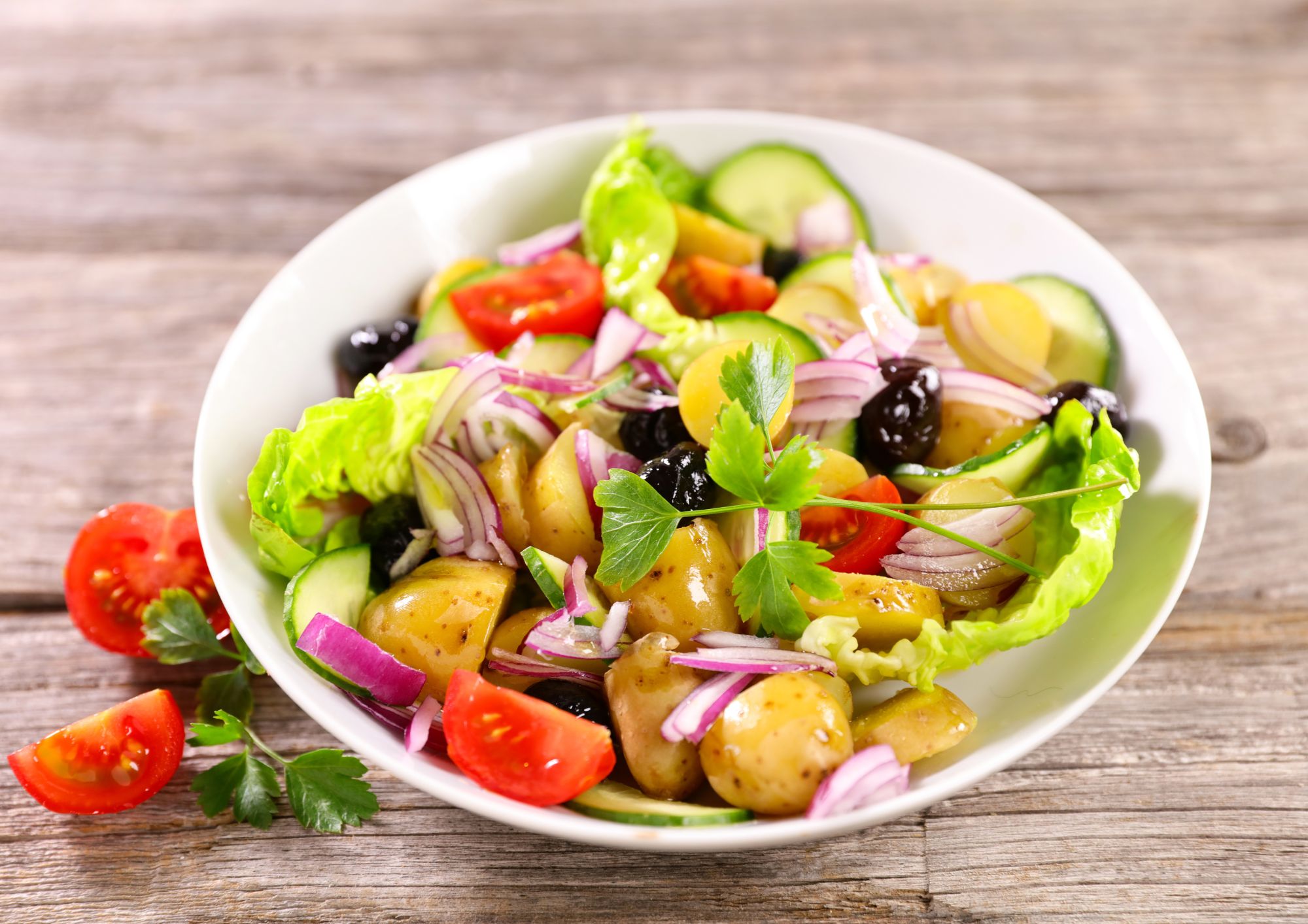 Spring salad with Arizona new potatoes