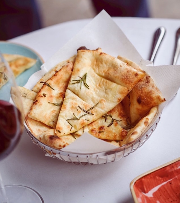 Potato and rosemary flatbread