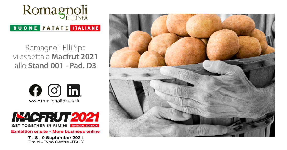 Pataticoltura e innovazione sostenibile: il Macfrut 2021 di Romagnoli F.lli Spa