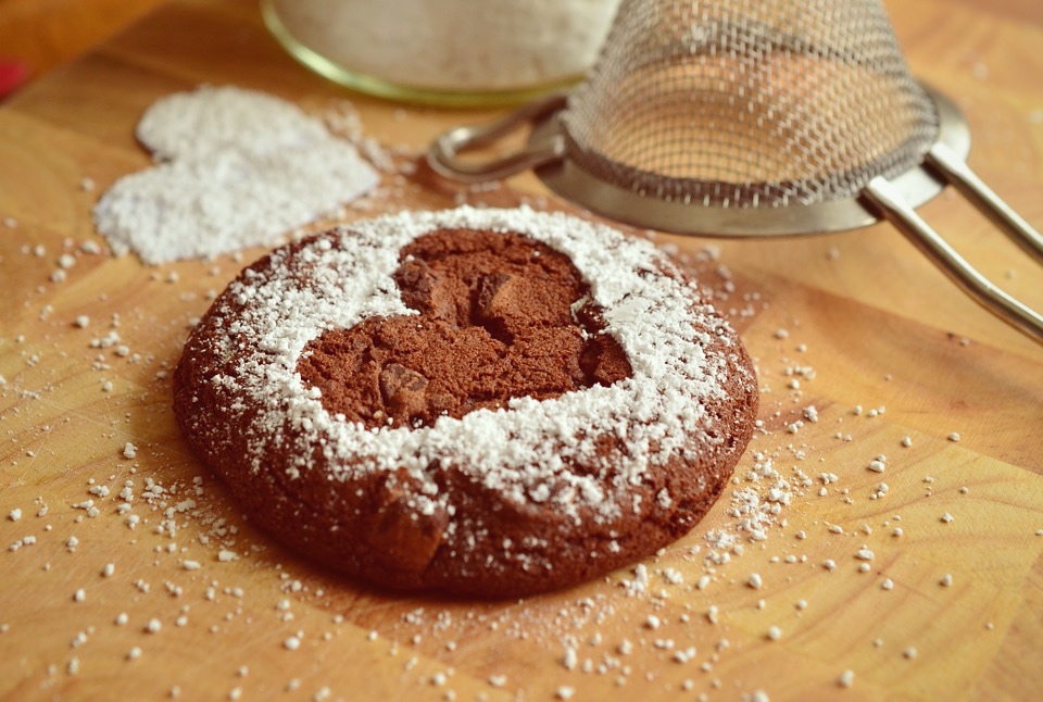 Soft potato and cocoa biscuits