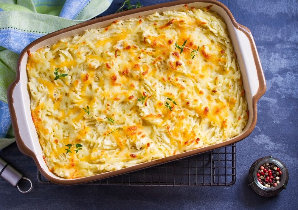 Veg shepherd’s pie with Colomba potatoes