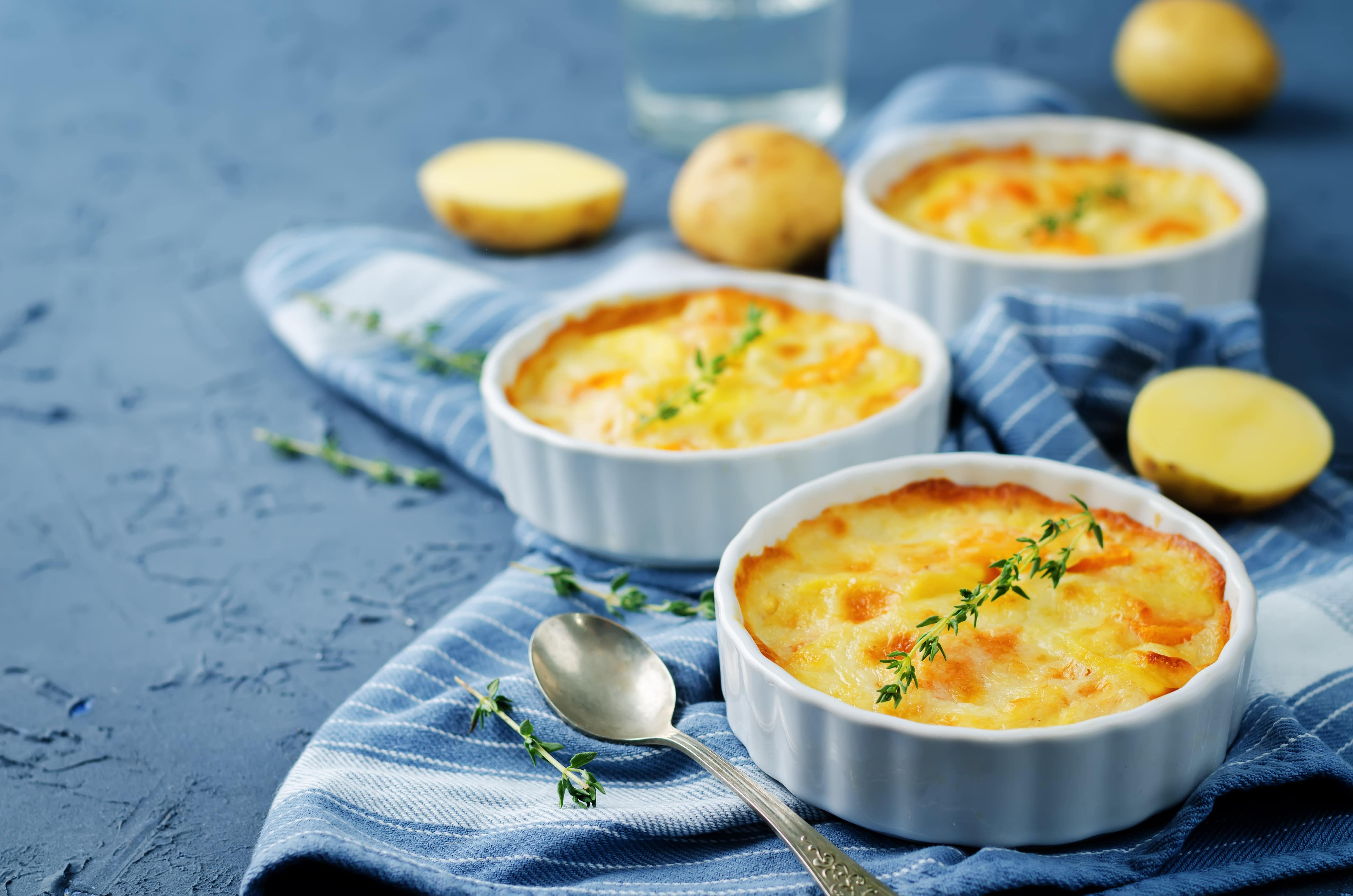 Gratin di patate e zucca