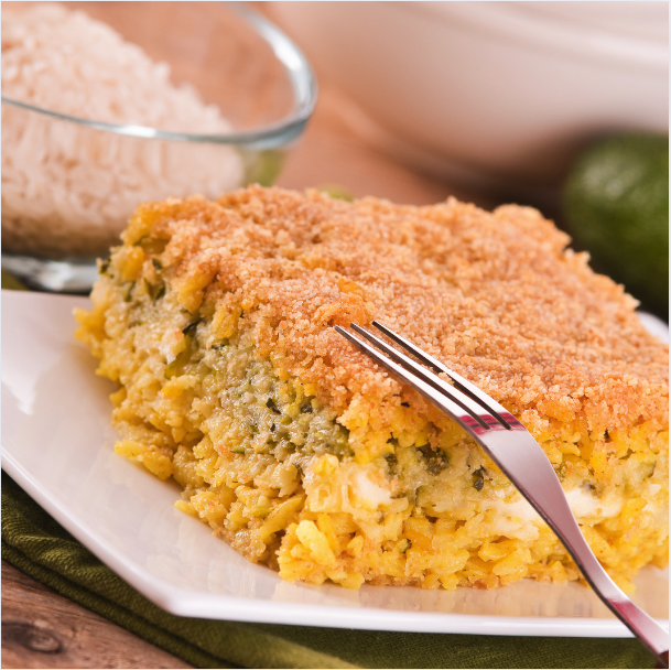 Savoury rice cake (with leftover risotto) 