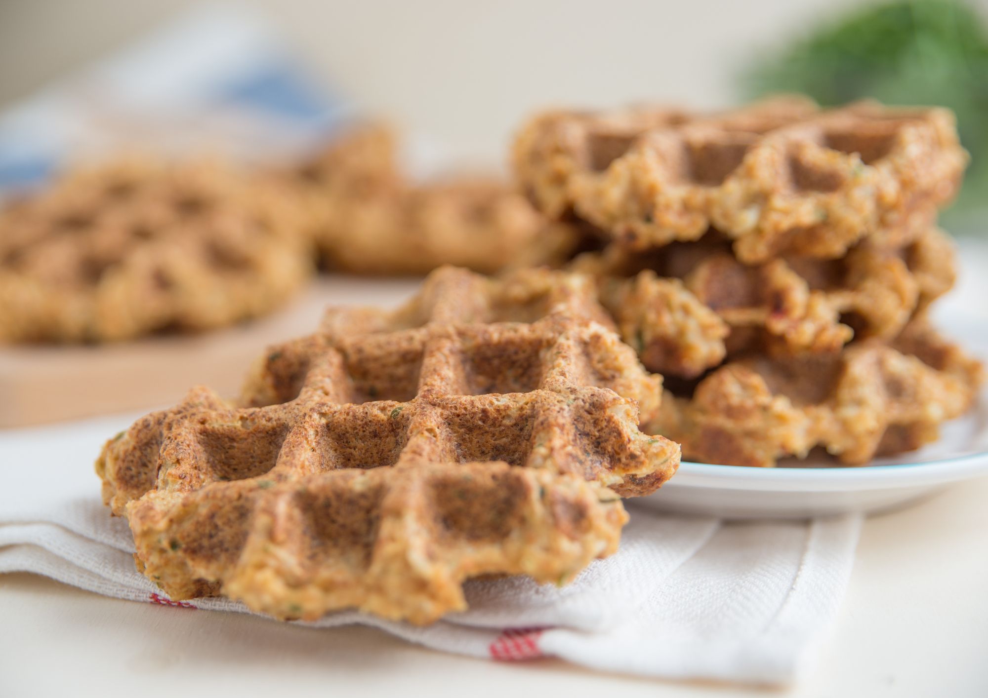 Savoury Colomba potato waffles